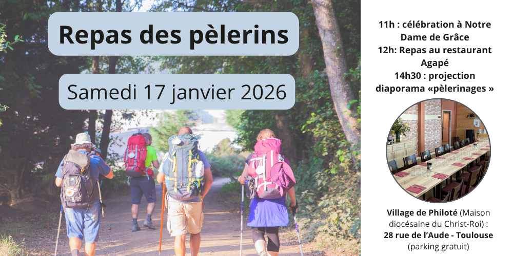 Formulaire d’inscription au repas des pèlerins – 17 janvier 26